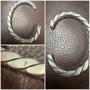 Sterling Silver Twisted James Avery Heavy Cuff